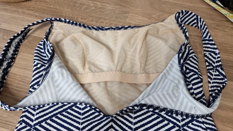 Navy Blue Azur Non-Wired Swimsuit by Miss Mary of Sweden