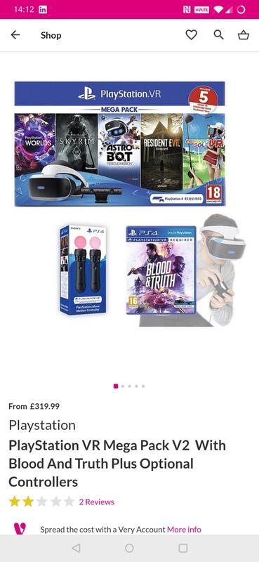 playstation vr mega pack v2 and optional controllers