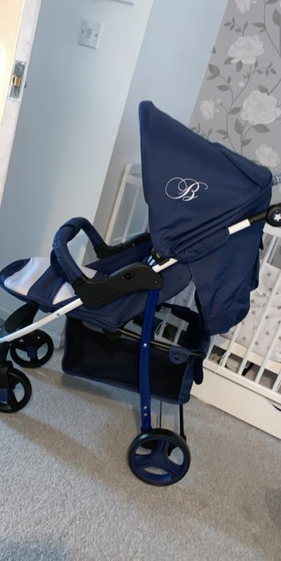 My babiie billie faiers mb30 cheap blue stripe pushchair