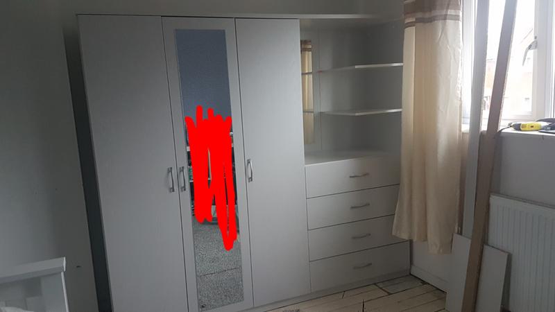 Peru 3 Door 4 Drawer Mirrored Combi Wardrobe Very Co Uk