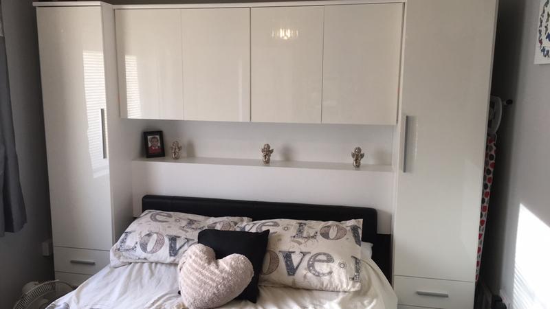 Prague Gloss Overbed Unit Very Co Uk