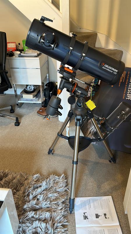 Celestron AstroMaster 130EQ Telescope – 130mm Aperture With Eyepiece Kit & Smartphone Adapter