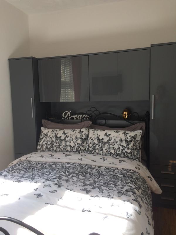 Prague Gloss Overbed Unit Very Co Uk