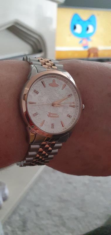 Vivienne westwood silver on sale and rose gold watch