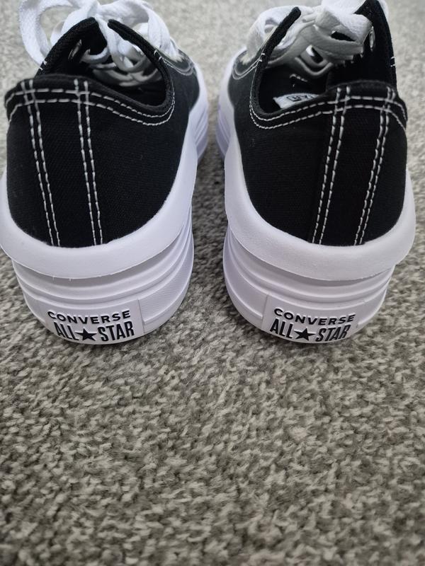 Converse Womens Move Ox Trainers Black/White Very