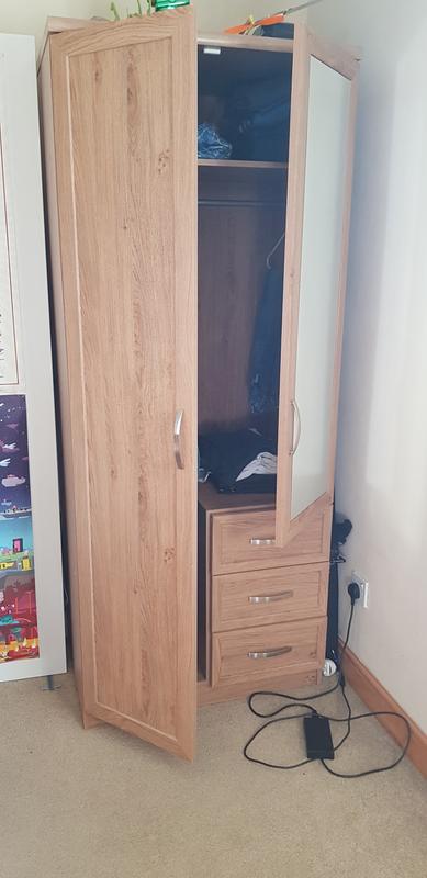 Camberley 3 door 3 deals drawer mirrored wardrobe