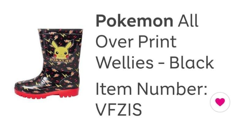 Pokemon wellies outlet