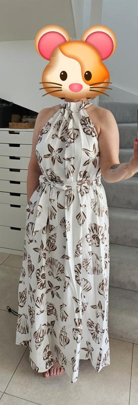 watters bloom halter maxi dress Walk On Water Halter Maxi Dress White main image 0