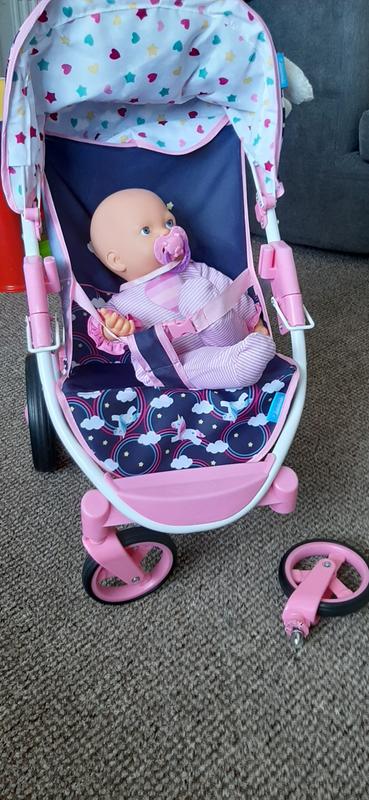 unicorn malibu doll twin stroller