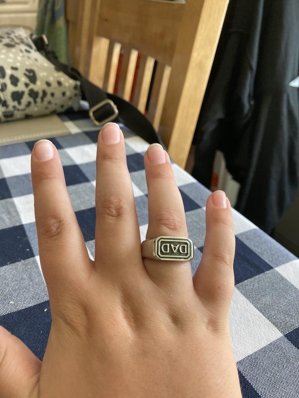 Personalised clearance dad ring