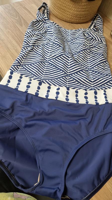 Navy Blue Azur Non-Wired Swimsuit by Miss Mary of Sweden