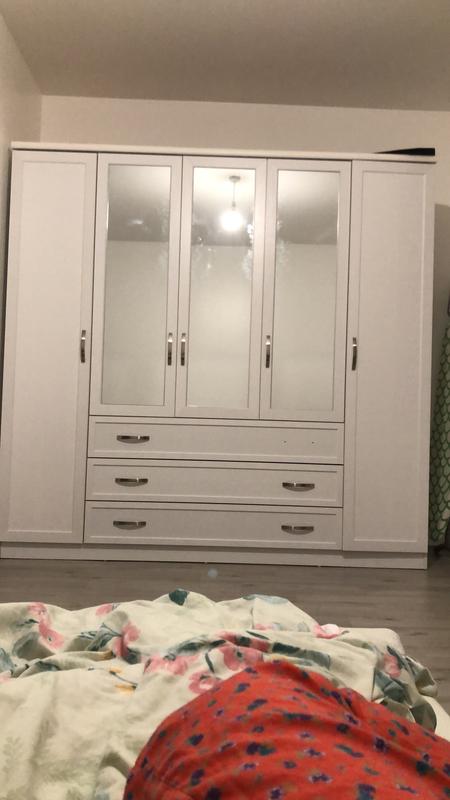 Camberley 3 door 3 deals drawer mirrored wardrobe