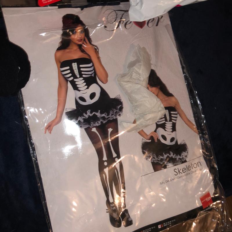 Halloween Fever Skeleton and Skeleton Tights - Adult Costume