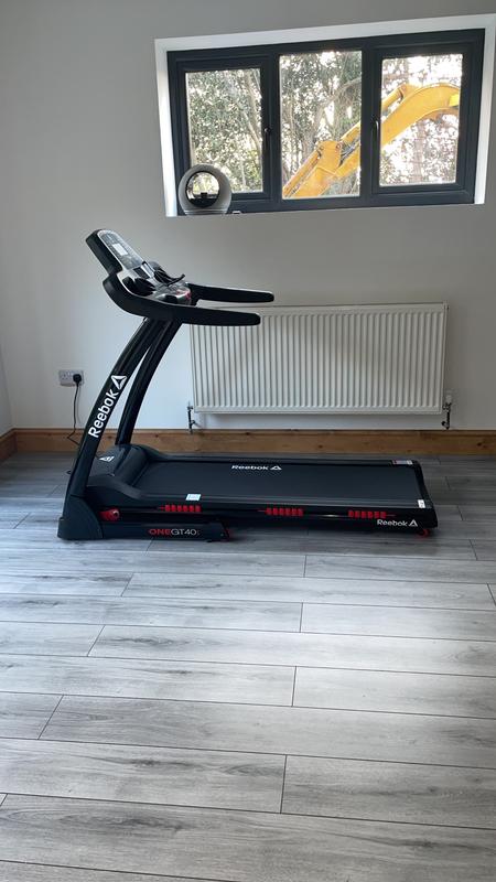 Reebok GT40S ONE Series Treadmill Black with Red Trim