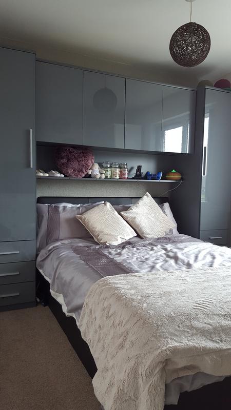 Prague Gloss Overbed Unit Very Co Uk