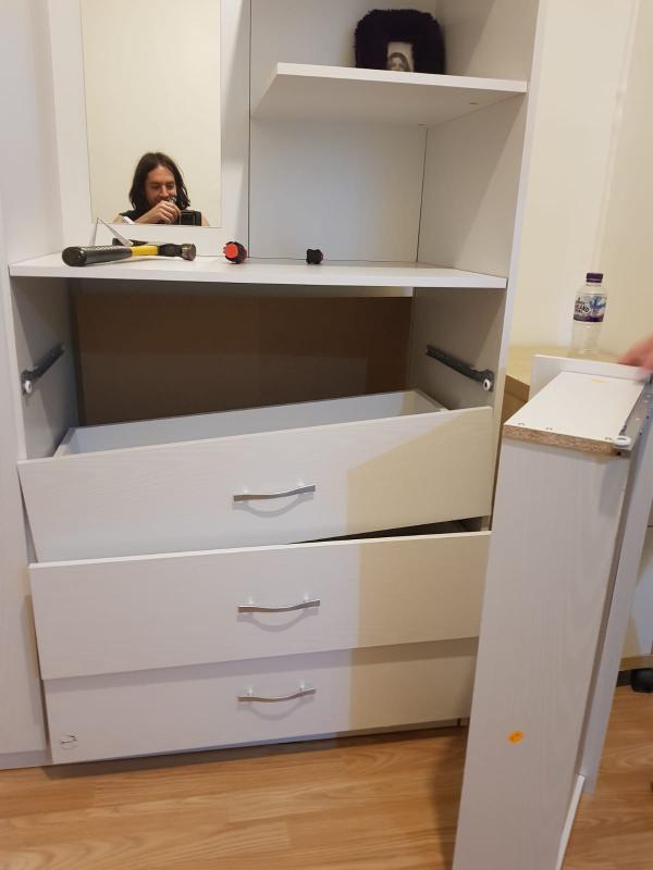 Peru 3 Door 4 Drawer Mirrored Combi Wardrobe Very Co Uk