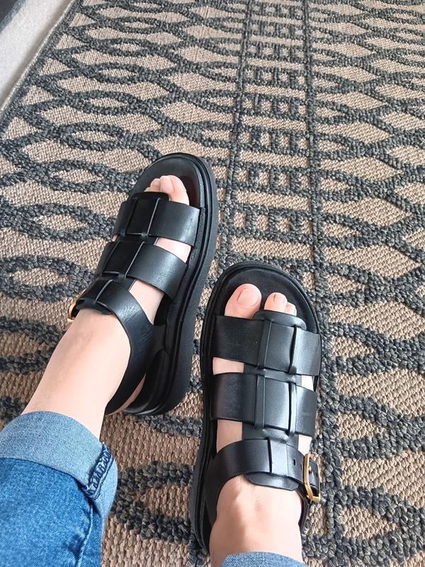 FitFlop Gen-ff Leather Fisherman Sandals All Black Very