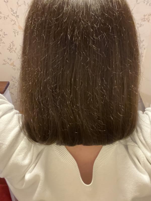 Shine & softness, excuse the split ends/flyaways as i have very fine hair prone to breakage