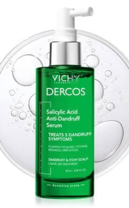 Vichy Dercos Anti-Dandruff Routine with Hydrating Scalp Treatment