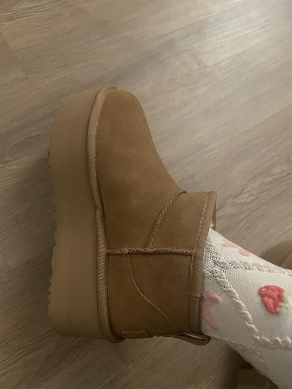 UGG W CLASSIC ULTRA MINI PLATFORM CHESTNUT（アグ クラッシック