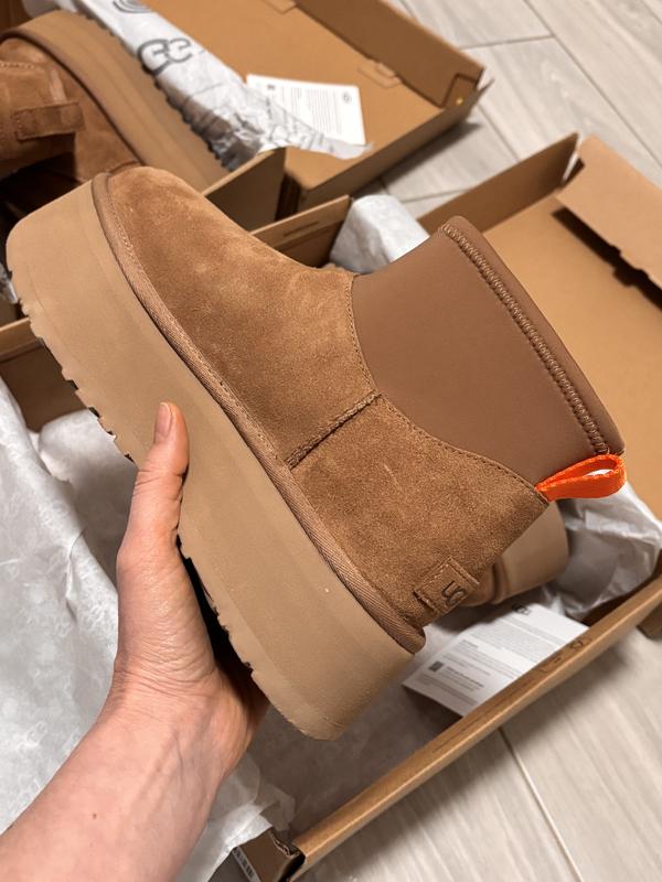 UGG W CLASSIC MINI DIPPER CHESTNUT （アグ クラシック ミニ