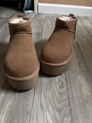 UGG W CLASSIC ULTRA MINI PLATFORM CHESTNUT（アグ クラッシック