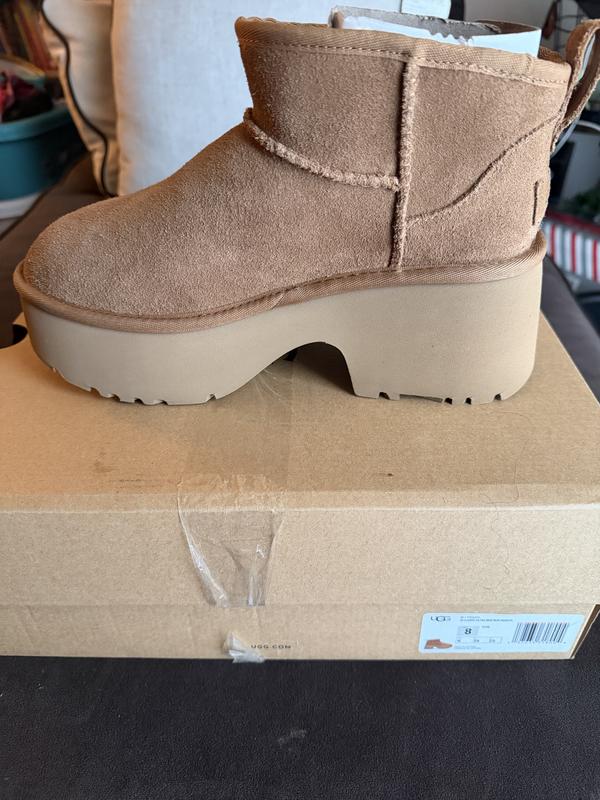 UGG W CLASSIC ULTRA MINI NEW HEIGHTS CHESTNUT （アグ クラシック
