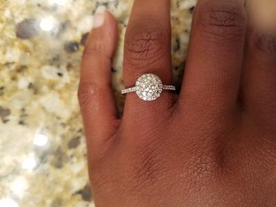 3/4 CT. T.W. Diamond Double Frame Engagement Ring in 14K White Gold ...