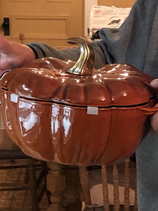 Staub Cocotte A Forma Di Zucca In Ghisa, 24 Cm, Colore Cannella – Adatta A Tutti I Piani Cottura, Incluso Induzione - 2