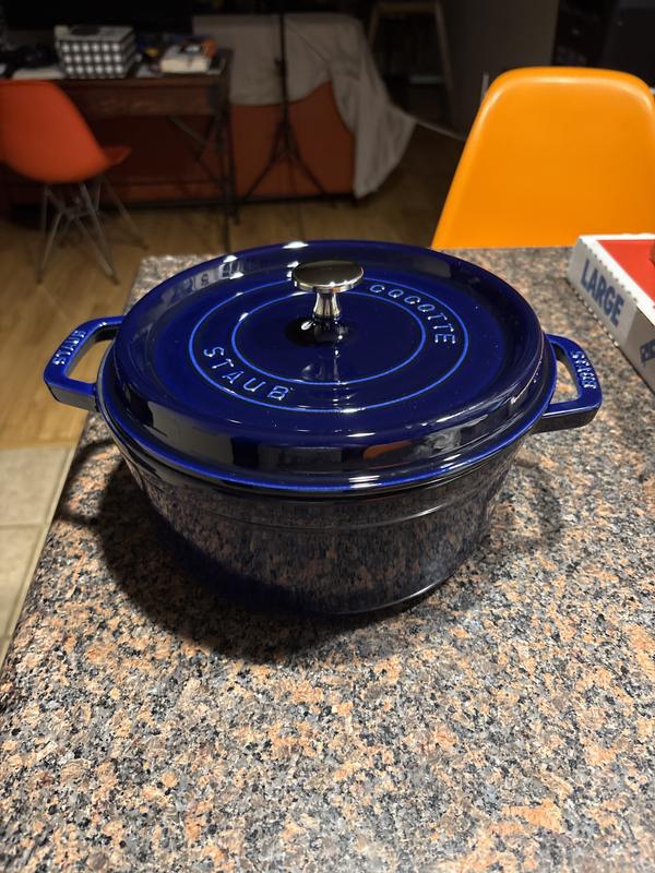 Staub Round Cocotte 24cm in Dark Blue | MYER