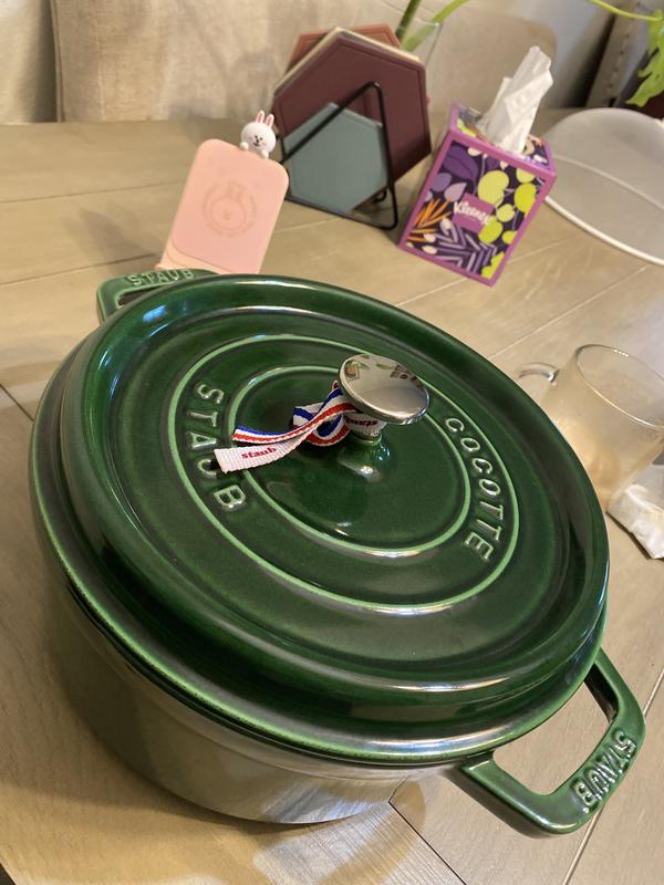 Staub Round Cocotte 24cm/3.8L Basil in Green | MYER
